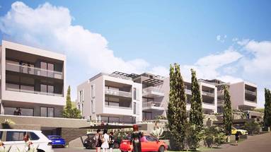 Trogir, Ciovo, vynikajúci dvojizbový byt na prvom poschodí novostavby